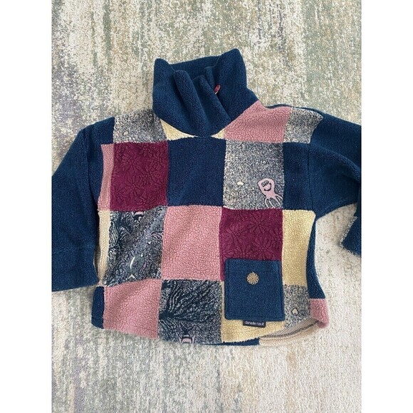 Vintage Danielle Nault Sherpa Octopus Sherpa Sweater Made in Canada Cabin Size L - Picture 3 of 7